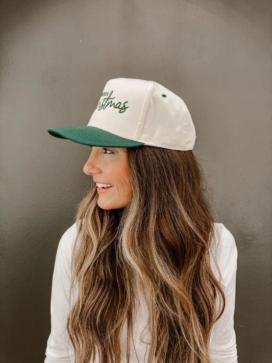 Merry Christmas Canvas Cap