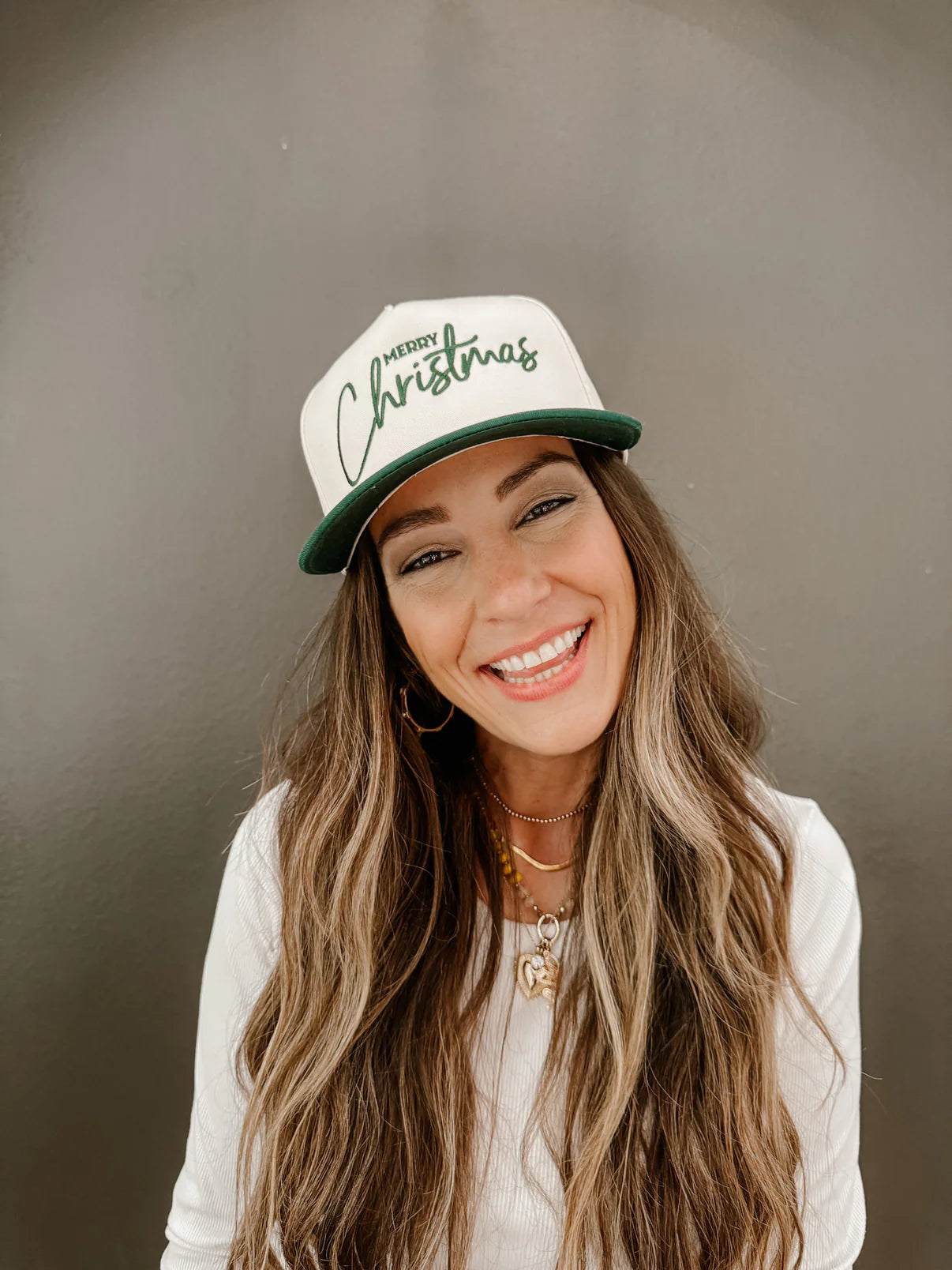 Merry Christmas Canvas Cap