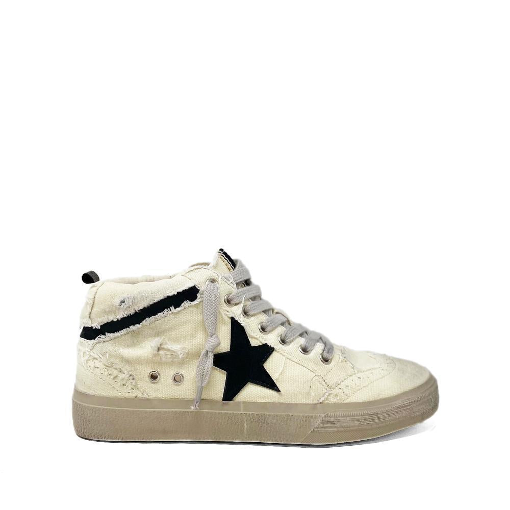 Kids Paulina Bone Canvas High Top Shoe