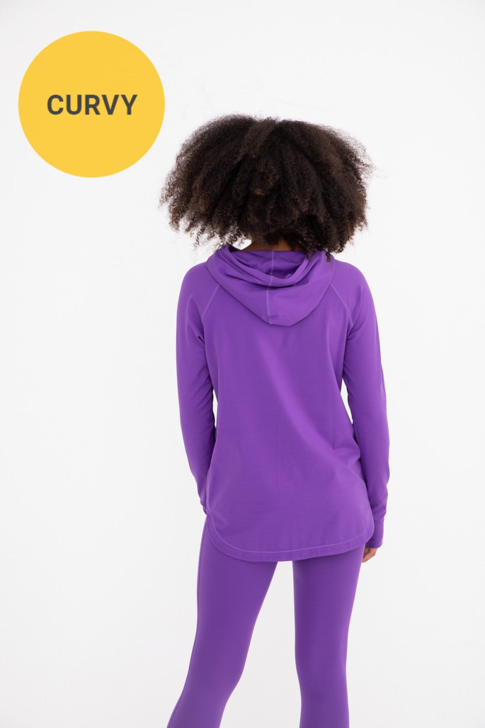 Curvy Active Hoodie w/ Thumbholes