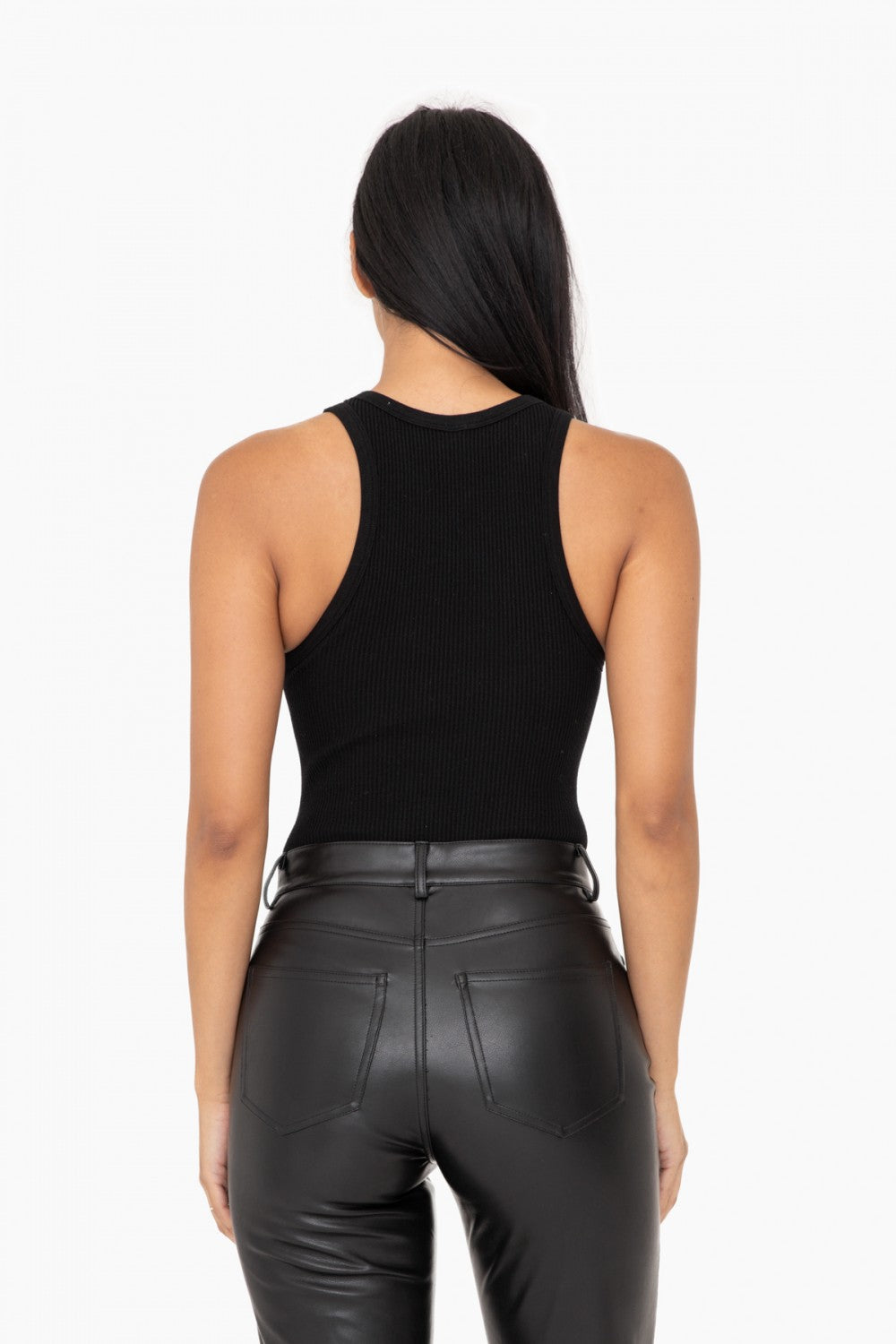 Ribbed Seamless Sleeveless Bodysuit