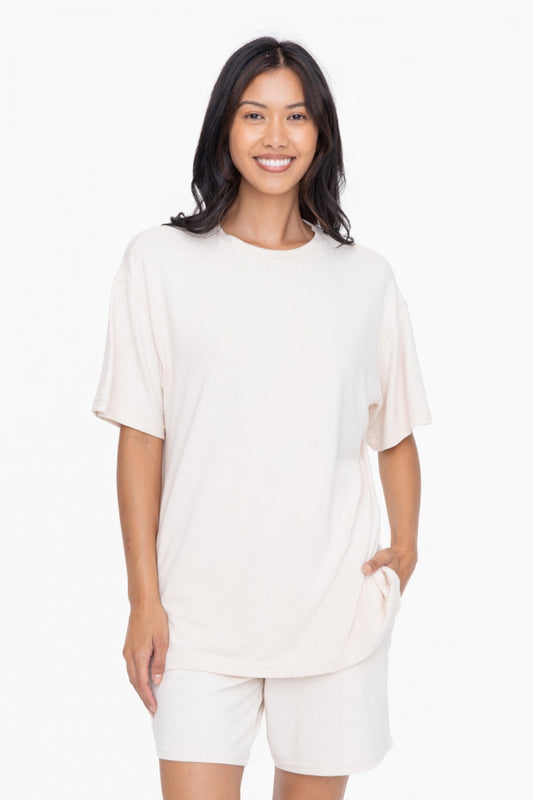 Brushed Hack Oversized Boyfriend Tee