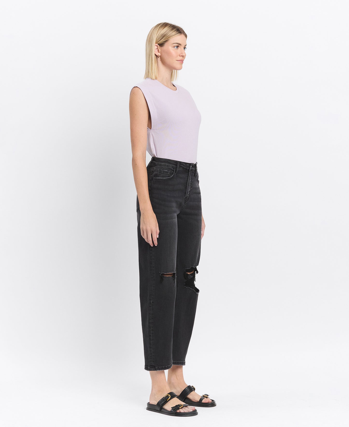 Kate - High Rise Barrel Jean