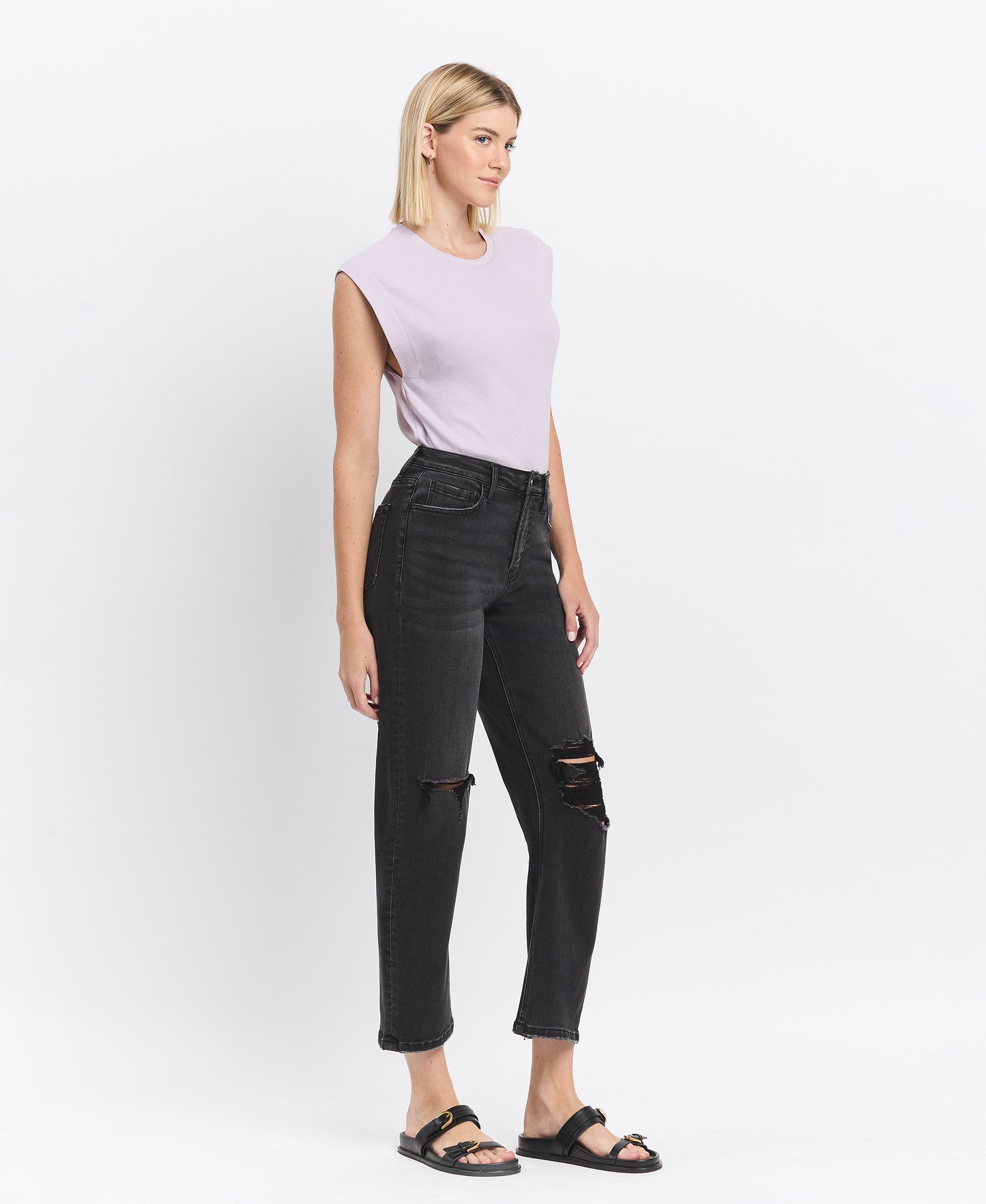 Kate - High Rise Barrel Jean