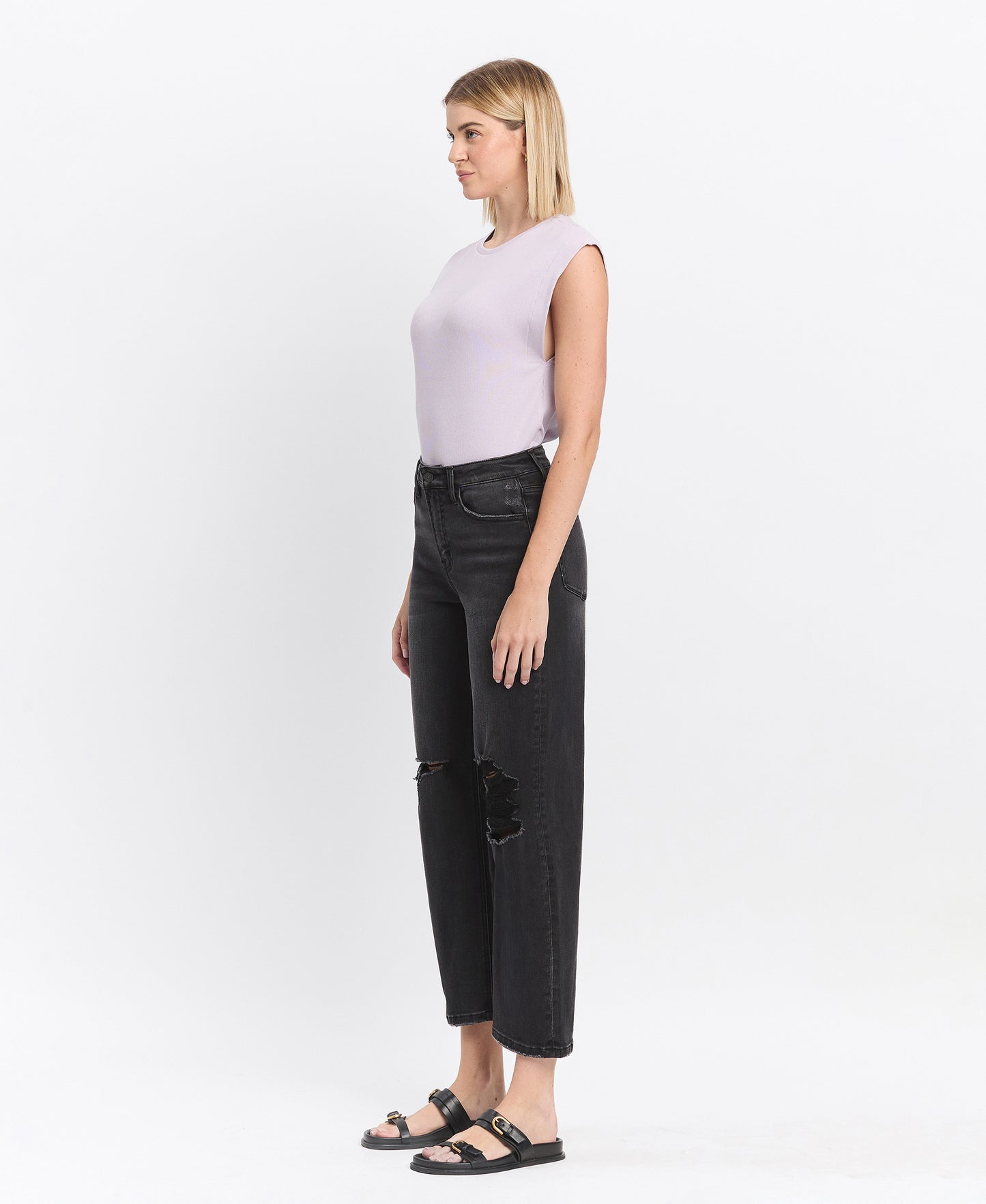 Kate - High Rise Barrel Jean