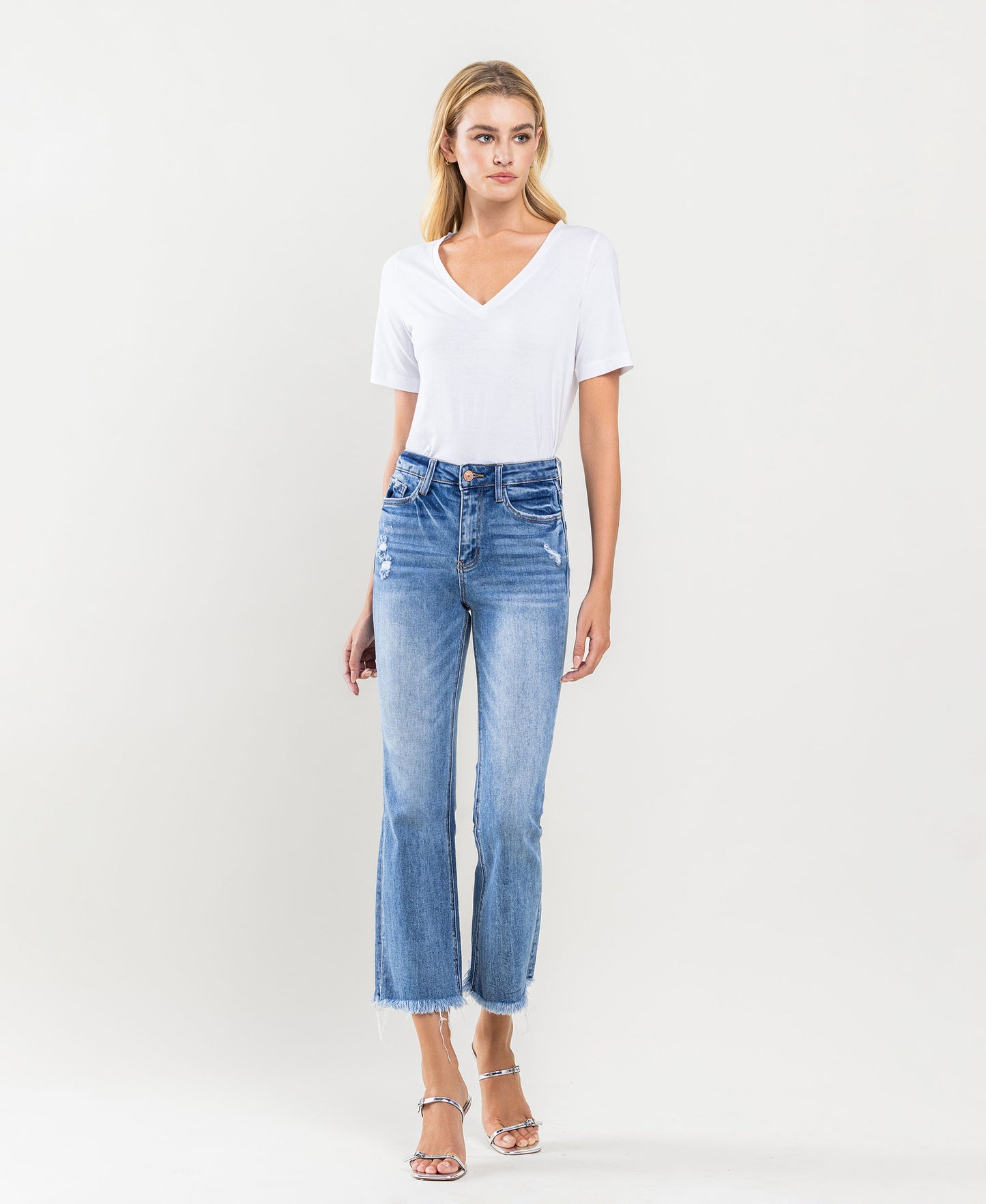 HIGH RISE KICK FLARE JEANS