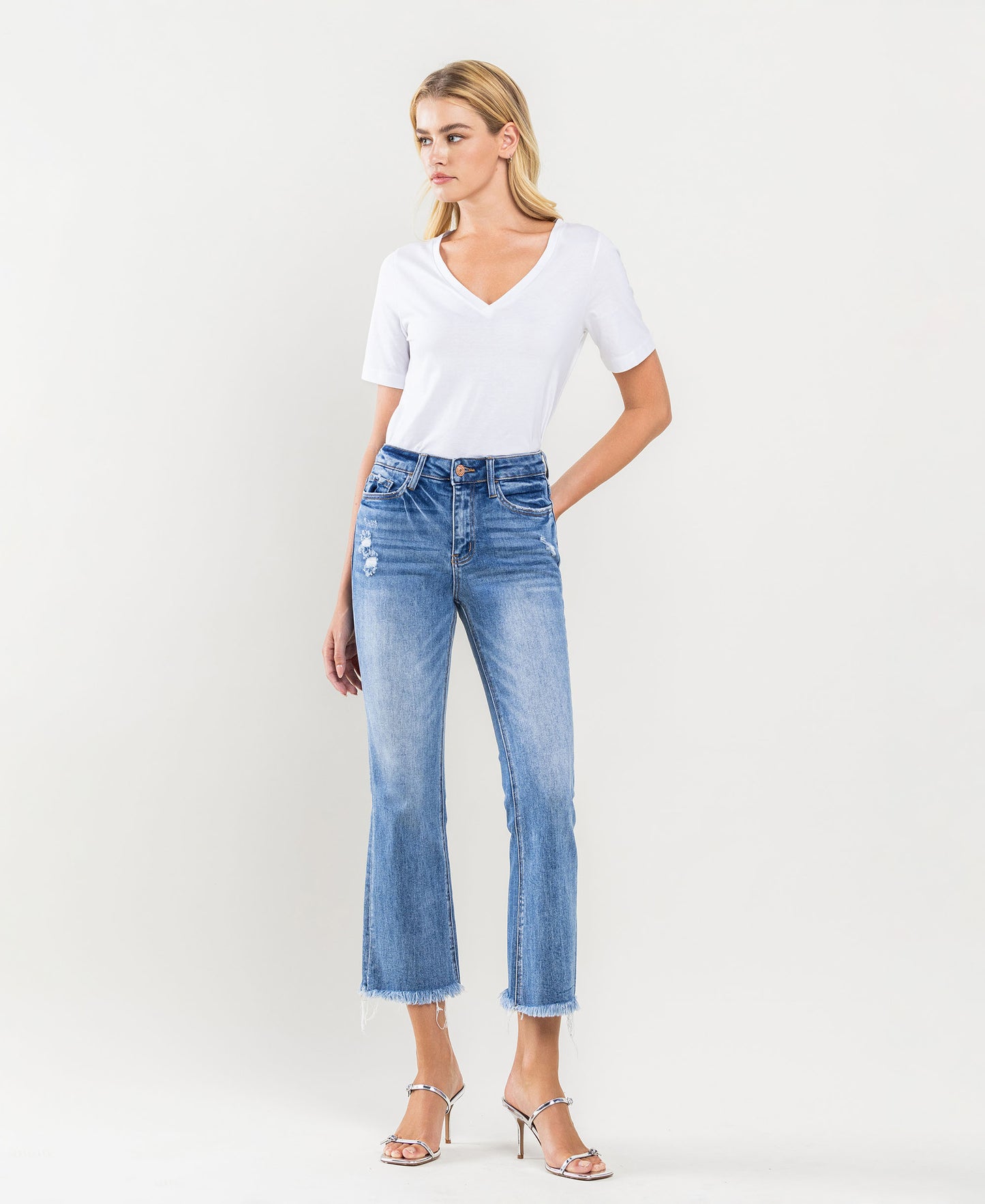 HIGH RISE KICK FLARE JEANS