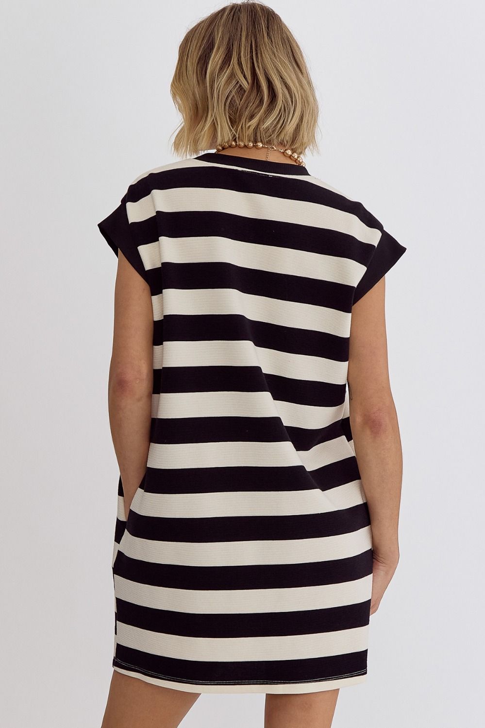 Stripe Sleeveless Dress