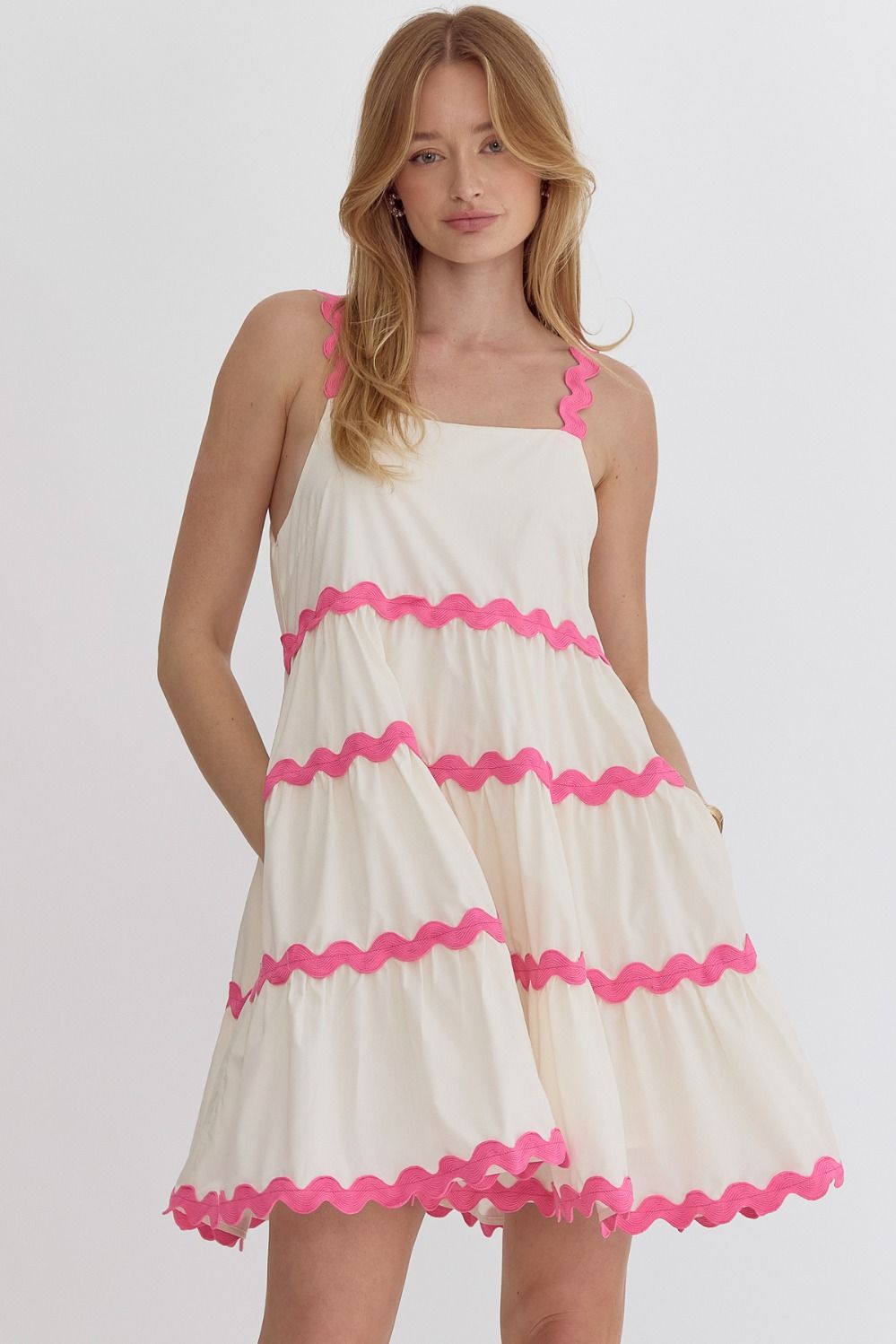 Rick Rack Sleeveless Dress