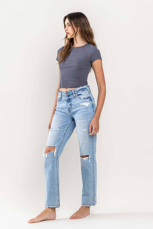 Lovervet Distressed Straight Denim