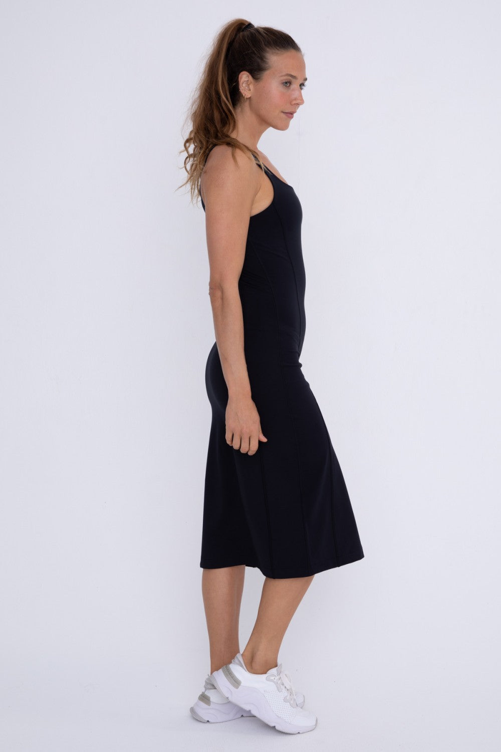 Venice Square Neck Body Con Midi Dress