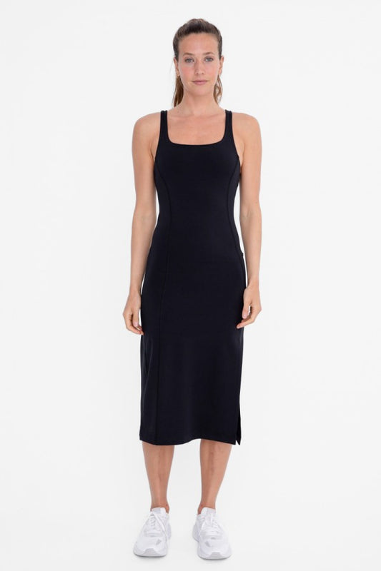 Venice Square Neck Body Con Midi Dress