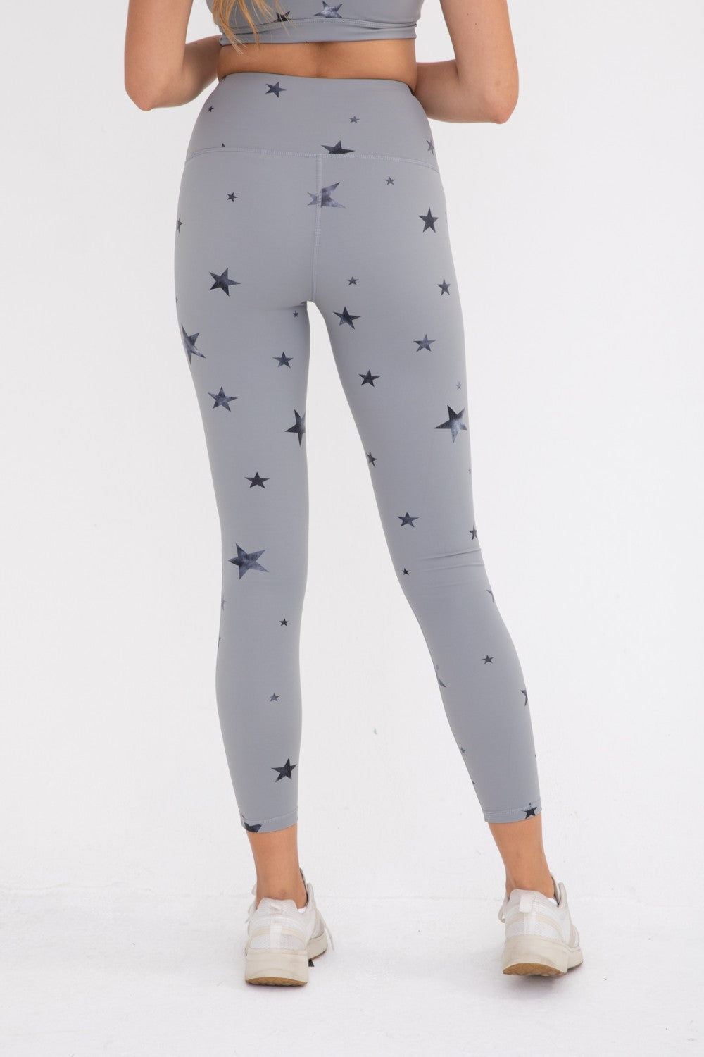 Marbled Stars High-Waist Leggings