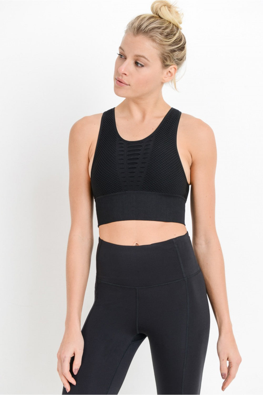 Laser Cut Seamless Sports Bra