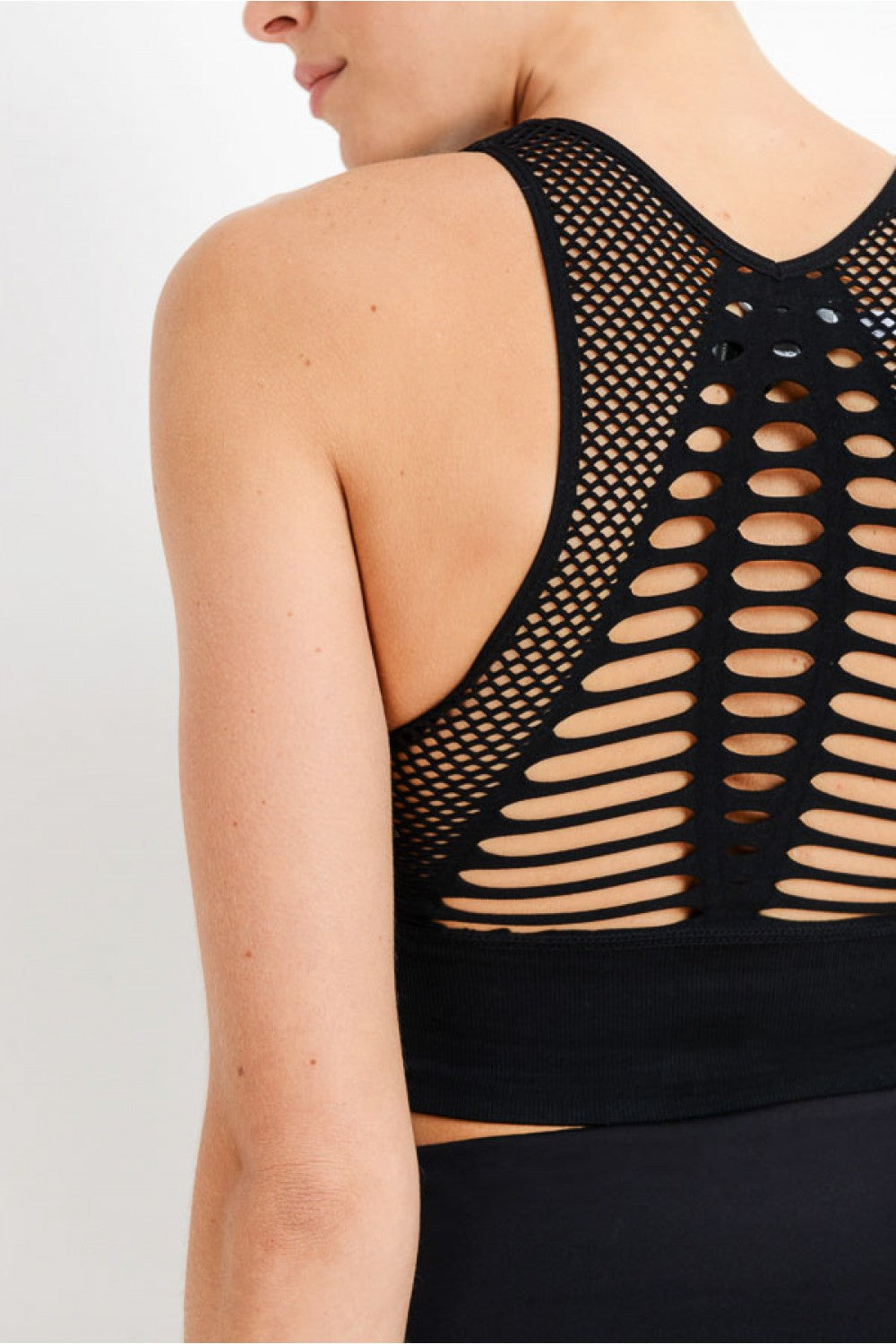 Laser Cut Seamless Sports Bra