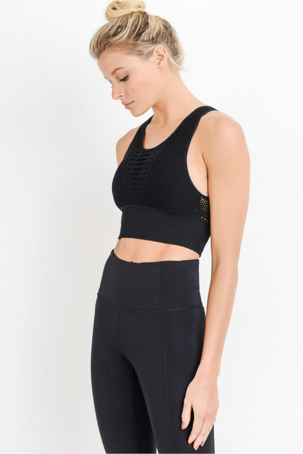 Laser Cut Seamless Sports Bra